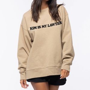 Talentless Kim Is My Lawyer Crewneck NWOT